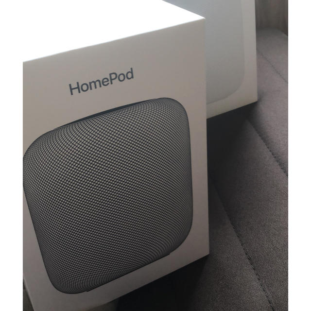 【美品】 homepod space gray Appleスピーカー