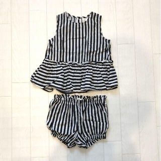 エイチアンドエム(H&M)の専用★ H&M ストライプ柄セットアップ 80cm(タンクトップ/キャミソール)