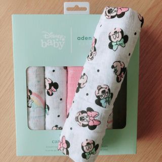 エイデンアンドアネイ(aden+anais)のAden+Anais squares 60cm ミニーちゃん　ブランケット(おくるみ/ブランケット)