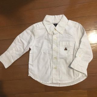 ベビーギャップ(babyGAP)の白シャツ 80(シャツ/カットソー)