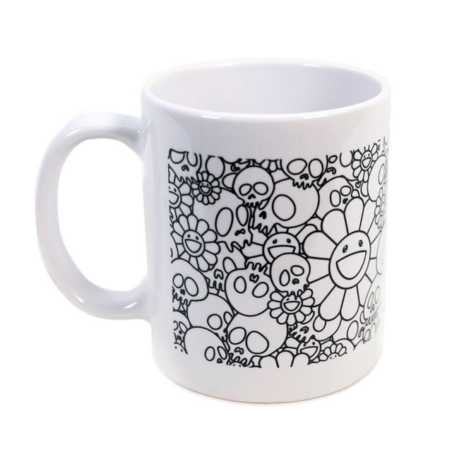 【予約商品】村上隆　SKULL & FLOWERS MUG WHITE インテリア/住まい/日用品のキッチン/食器(グラス/カップ)の商品写真