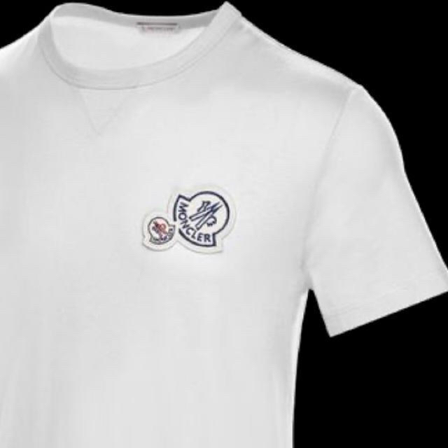 ★希少★ MONCLER Wロゴワッペン Tシャツ モンクレール 国内正規品状態