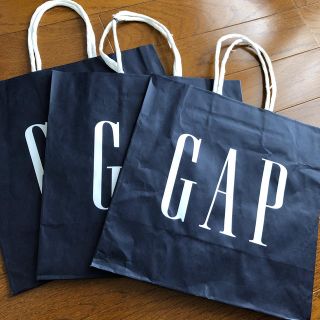 ギャップ(GAP)のGAPショップ袋　3枚セット(*´∇｀*)(ショップ袋)