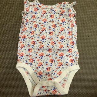 ベビーギャップ(babyGAP)の花柄ロンパース  70㎝(ロンパース)