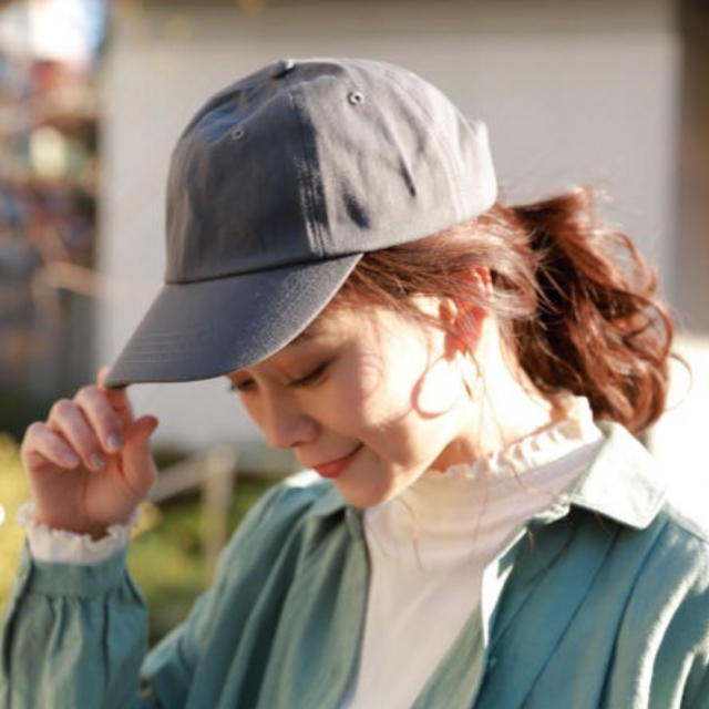 STUDIO CLIP(スタディオクリップ)のスタジオクリップ　帽子　studio CLIP cap グレー　美品 レディースの帽子(キャップ)の商品写真