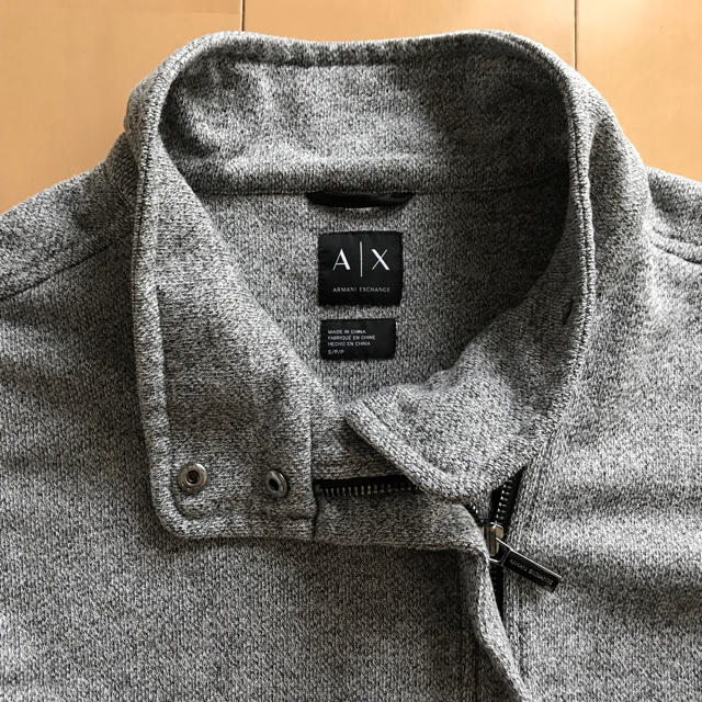 ARMANI EXCHANGE(アルマーニエクスチェンジ)のARMANI Exchange ライダース　パーカーグレー レディースのトップス(パーカー)の商品写真