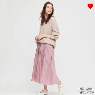 ユニクロ(UNIQLO)のセール中!!ユニクロ♡シフォンプリーツスカート*・゜゜・*:.。..。*・゜゜(ロングスカート)