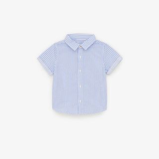 ザラキッズ(ZARA KIDS)の【ZARA baby】ザラ ベビー 半袖ストライプ柄シャツ80〜85(ブラウス)