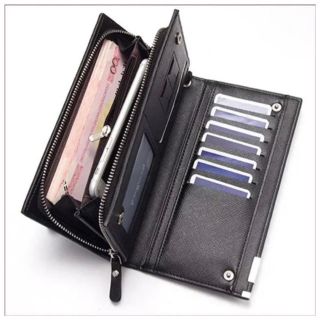 新品　メンズ　長財布　ラウンドファスナー　ブラック　父の日　プレゼント(長財布)
