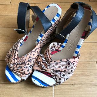 ツモリチサト(TSUMORI CHISATO)のツモリチサト　ウェッジソール　サンダル　レディース  夏　23.5(サンダル)