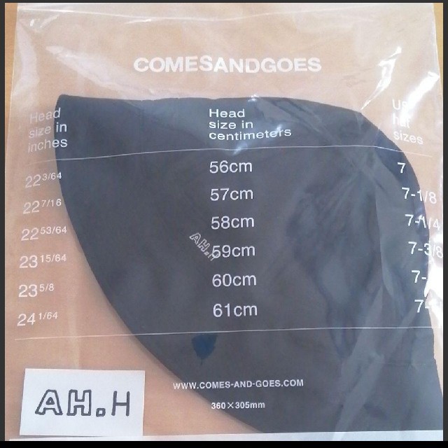 新品 COMESANDGOES AH.H ファンクラブ会員限定 撥水ハット