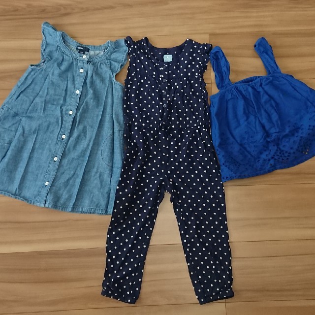 GAP(ギャップ)の子供服  7点セット  女の子  size 100  未使用あり キッズ/ベビー/マタニティのキッズ服女の子用(90cm~)(Tシャツ/カットソー)の商品写真