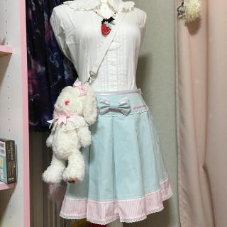 アンジェリックプリティー(Angelic Pretty)の訳あり値下げ☆ローウエストsk(ひざ丈スカート)