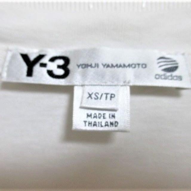 43cm〇袖丈☆Y-3 ワイスリー adidas アディダス ビッグロゴ Tシャツ/XS☆希少