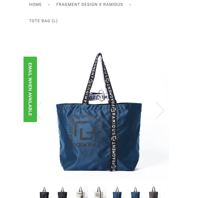 FRAGMENT(フラグメント)のRAMIDUS TOKYO tote bag L fragment design メンズのバッグ(トートバッグ)の商品写真