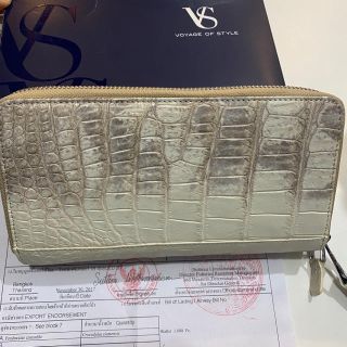 クロコダイル(Crocodile)の未使用品！ ☆クロコダイル☆ 本革 ワニ革 長財布(長財布)