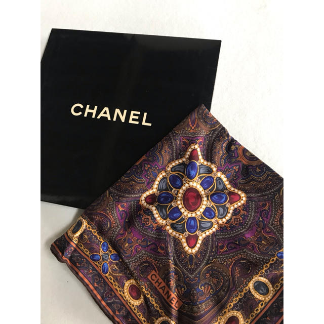 ★新品未使用 シャネル CHANEL スカーフ バンダナ シルクバッグ ストール