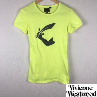 ヴィヴィアンウエストウッド(Vivienne Westwood)の美品 ヴィヴィアンウエストウッドアングロマニア 半袖Tシャツ イエロー サイズS(Tシャツ/カットソー(半袖/袖なし))