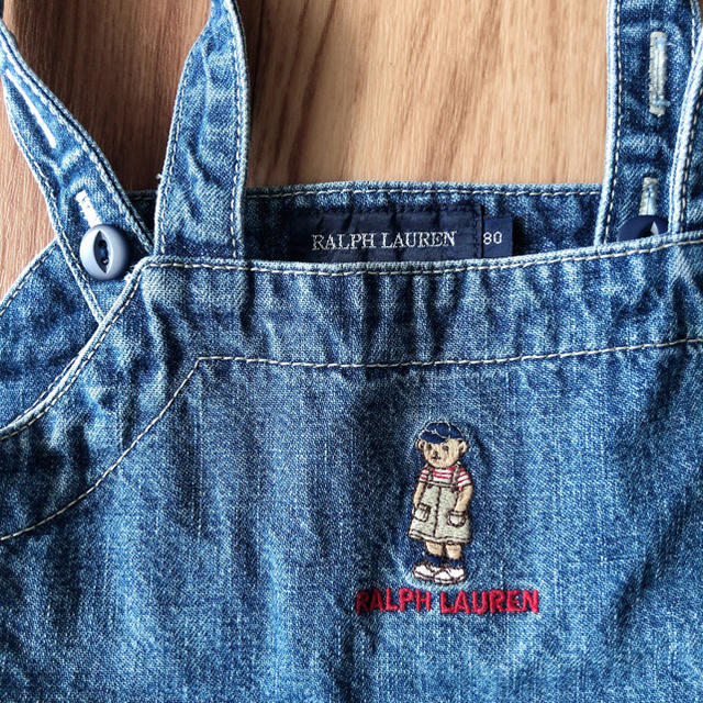 POLO RALPH LAUREN(ポロラルフローレン)のB様専用⭐ラルフローレン ジャンパースカート ジーンズ 80 女の子 キッズ/ベビー/マタニティのベビー服(~85cm)(ワンピース)の商品写真