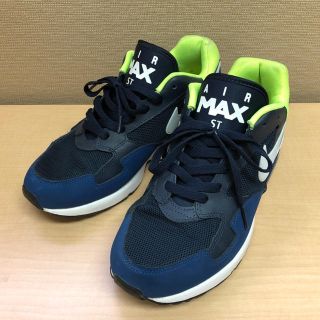 ナイキ(NIKE)のナイキ (NIKE) ◇ AIR MAX ST ネイビー、蛍光イエロー 26cm(スニーカー)