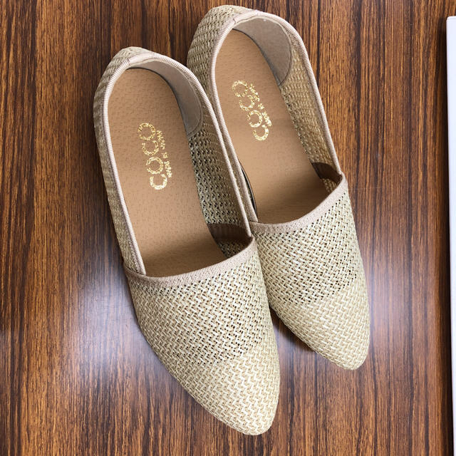 Coco(ココ)の日本製　新品　メッシュ素材のスリポン　24cm レディースの靴/シューズ(スリッポン/モカシン)の商品写真