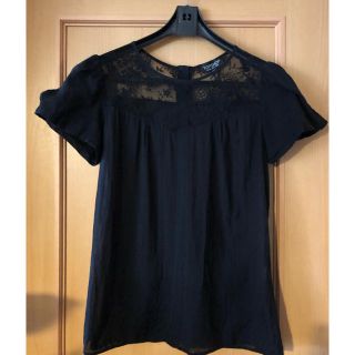 トップショップ(TOPSHOP)のTOPSHOP ブラウス　レース　黒(シャツ/ブラウス(半袖/袖なし))