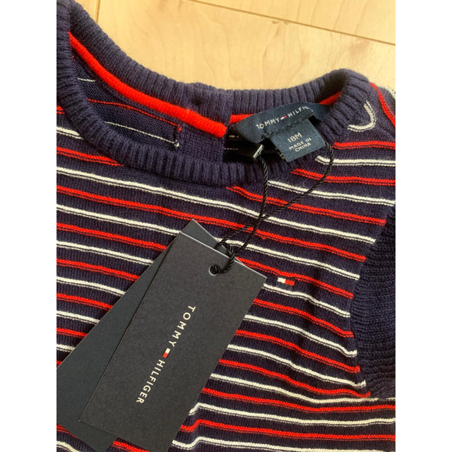 TOMMY HILFIGER(トミーヒルフィガー)の【専用】Tommy Hilfiger トミー　ニットワンピース 18m キッズ/ベビー/マタニティのベビー服(~85cm)(ワンピース)の商品写真