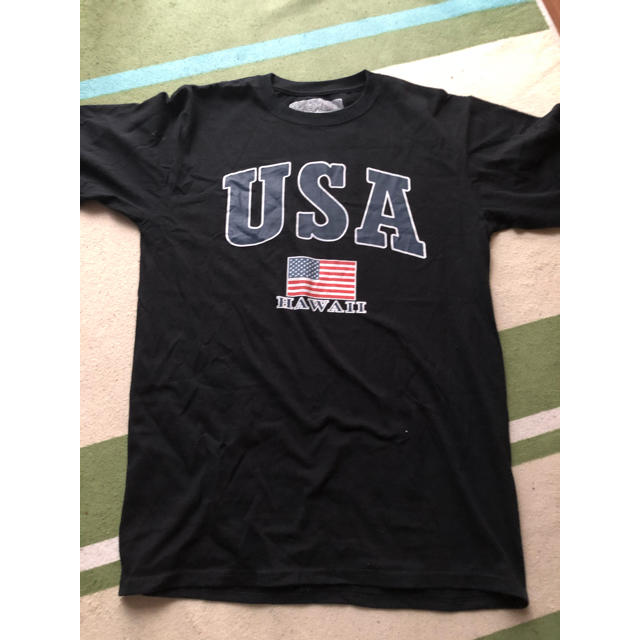 USA HAWAII Tシャツ　黒　Mサイズ メンズのトップス(Tシャツ/カットソー(半袖/袖なし))の商品写真