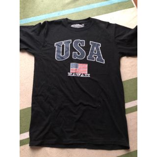 USA HAWAII Tシャツ　黒　Mサイズ(Tシャツ/カットソー(半袖/袖なし))