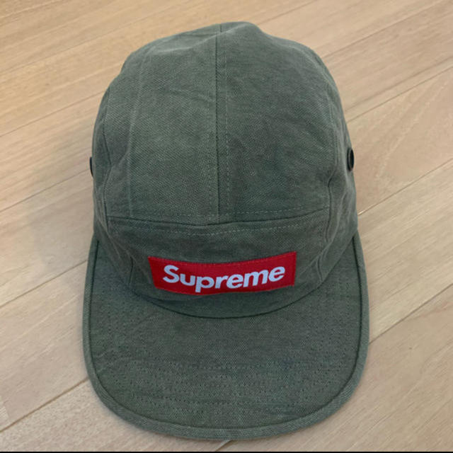 supreme 19aw Washed Canvas Camp CAP