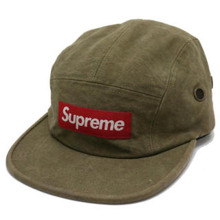 supreme 19aw Washed Canvas Camp CAP
