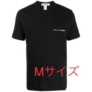 コムデギャルソン(COMME des GARCONS)の新品 コムデギャルソンシャツ ワンポイント 無地Tシャツ 黒Mサイズ(Tシャツ/カットソー(半袖/袖なし))