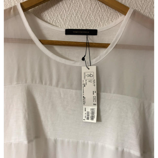 VENCE(ヴァンス)の新品VENCE シフォンボーダーtシャツ レディースのトップス(Tシャツ(半袖/袖なし))の商品写真