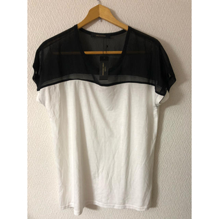 ヴァンス(VENCE)の新品VENCE シフォンバイカラーTシャツ(Tシャツ(半袖/袖なし))