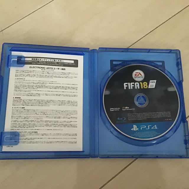 PlayStation4(プレイステーション4)のFIFA18 エンタメ/ホビーのゲームソフト/ゲーム機本体(家庭用ゲームソフト)の商品写真