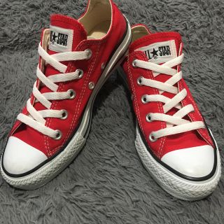 コンバース(CONVERSE)の2回のみ着用 コンバース オールスター 22cm 赤 レッド RED(スニーカー)