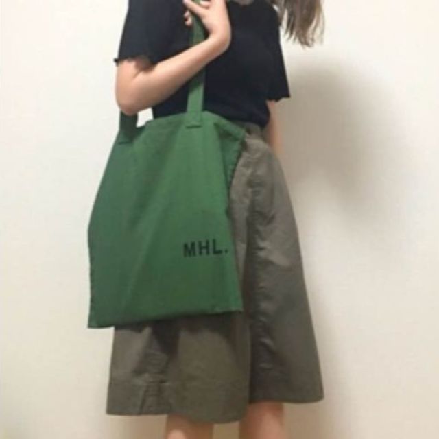 【新品・未使用】MHL.トートバッグ グリーン・モス