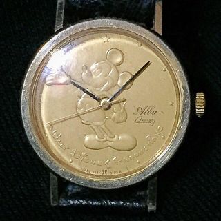 アルバ(ALBA)の’80s SEIKO ALBA “ミッキーマウス”；【old】アナログ腕時計(腕時計)