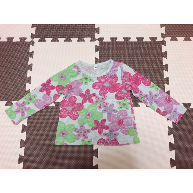 【古着】キッズトップス 100cm 3枚セット【子供服】 キッズ/ベビー/マタニティのキッズ服女の子用(90cm~)(Tシャツ/カットソー)の商品写真