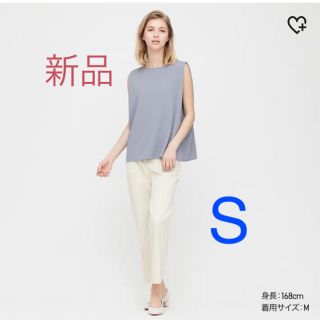 ユニクロ(UNIQLO)の新品ユニクロ クレープジャージーt 完売色 UNIQLO クレープジャージーT(シャツ/ブラウス(半袖/袖なし))