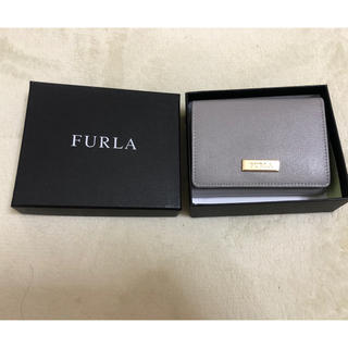 フルラ(Furla)の新品　正規品FURLA フルラ未使用　箱付き三つ折り財ライトグレー(財布)