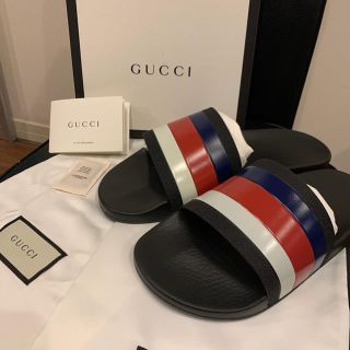 グッチ(Gucci)のまー様専用❣️GUCCI  トリコロール サンダル 新品未使用(サンダル)