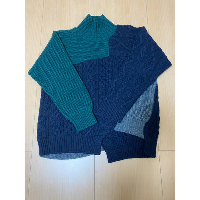 2022年新作入荷 kolor size1 クレイジーパターンニット 18aw kolor