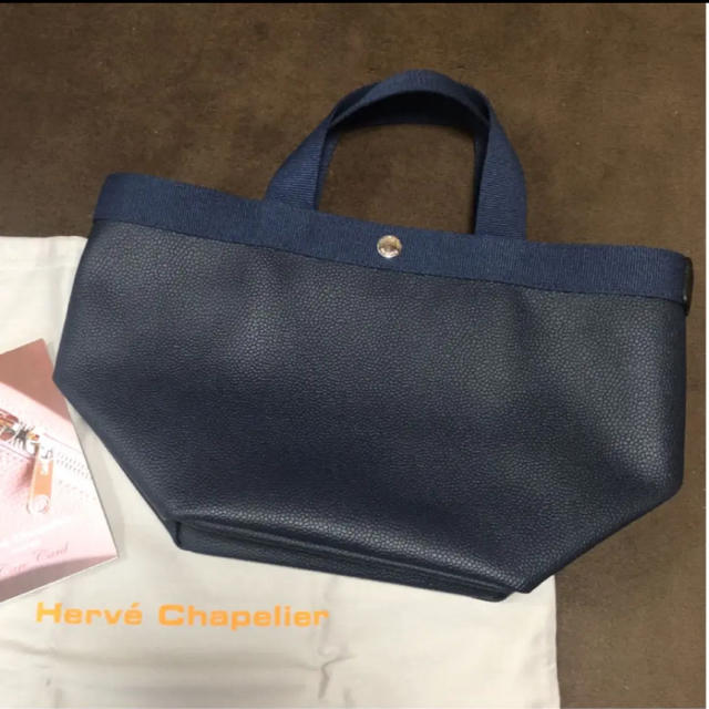 Herve Chapelier - エルベシャプリエ トート 707 GP ネイビー×ネイビー