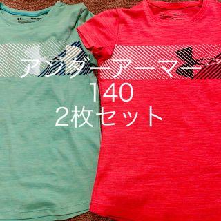 アンダーアーマー(UNDER ARMOUR)のアンダーアーマー 140 Tシャツ　女の子　2枚(Tシャツ/カットソー)