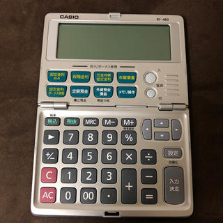 カシオ(CASIO)のCASIO 金融電卓　BF-480(オフィス用品一般)