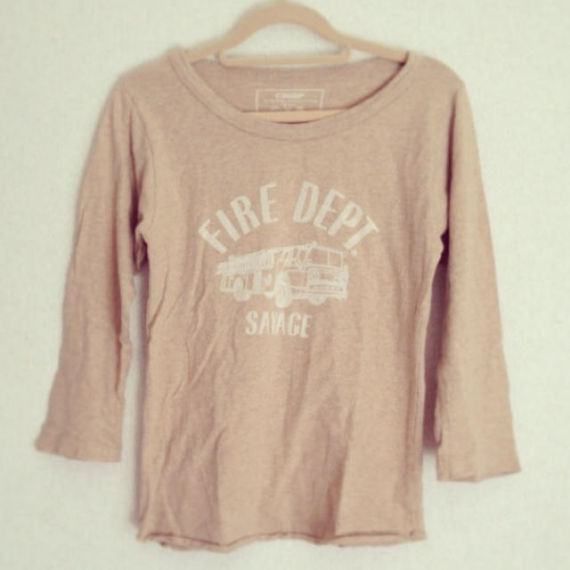 Crisp(クリスプ)のクリスプ♡消防車ラグラン レディースのトップス(Tシャツ(長袖/七分))の商品写真