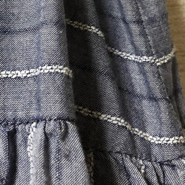 SM2(サマンサモスモス)のTSUHARU★2way♪  青みがかったグレーで織が可愛い★ブラウス　ベスト レディースのトップス(シャツ/ブラウス(半袖/袖なし))の商品写真
