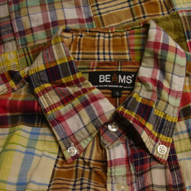 BEAMS(ビームス)のビームス　パッチワークシャツ メンズのトップス(シャツ)の商品写真