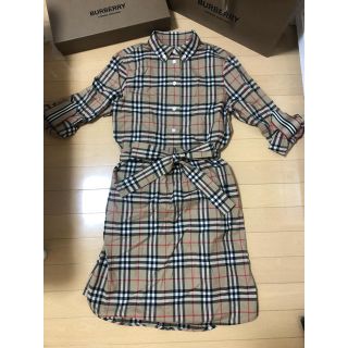 バーバリー(BURBERRY)のburberry シャツワンピース(ひざ丈ワンピース)